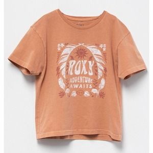 Roxy Girls Youth Adventure Tribe Oversized Boyfriend Fit Tee T-Shirt